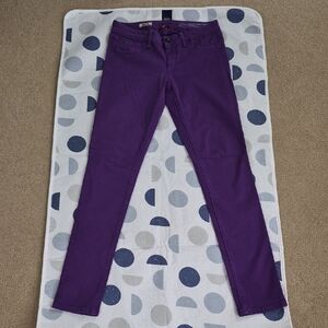 Women's Purple Skinny Jeans with Stretch Size 28